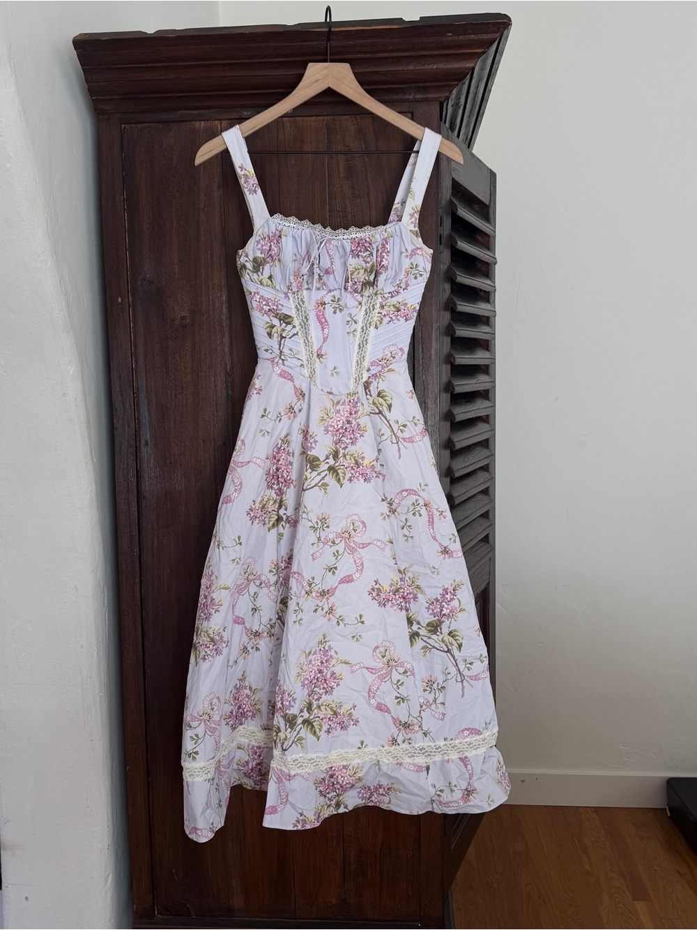House of CB KIM
Lilac Floral Cotton Midi Sundress